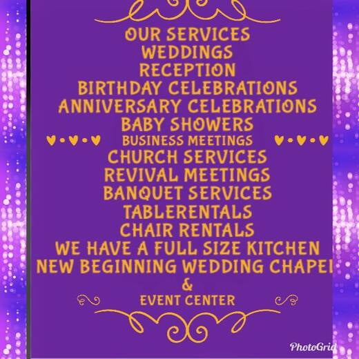 New Beginning Wedding Chapel & Event Center